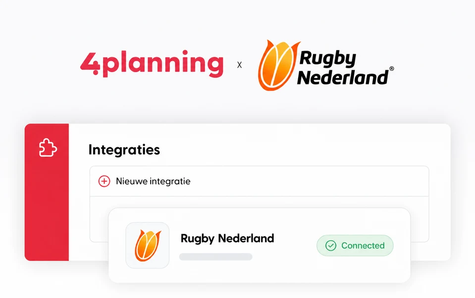 De bondskoppeling met de rugbycompetitie in 4planning